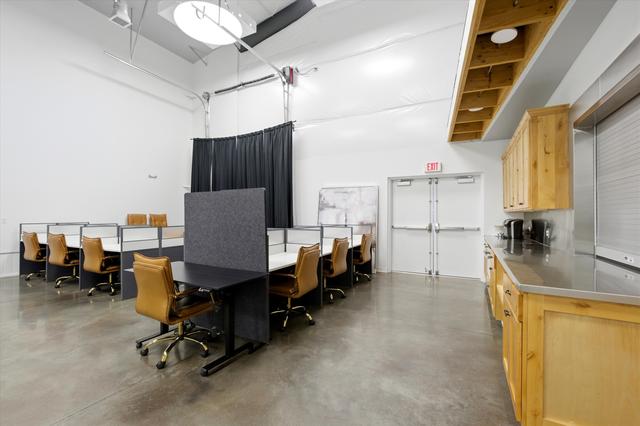 Coffee bar and kitchen
