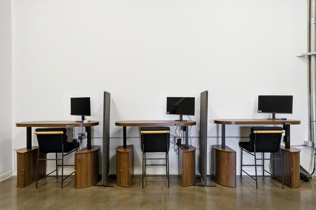 Standing desk row